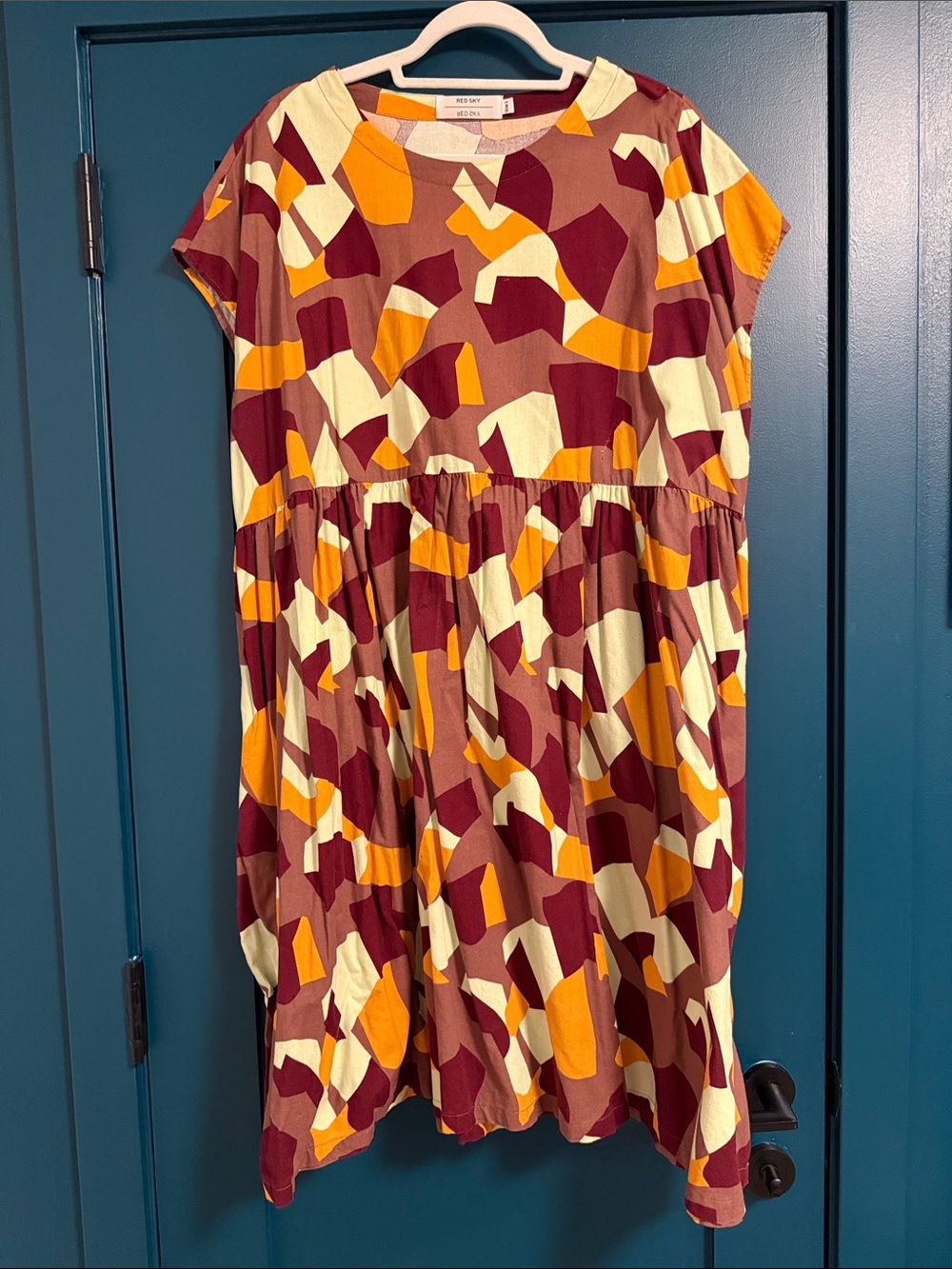 Red Sky House Dress in whatever this pattern is called